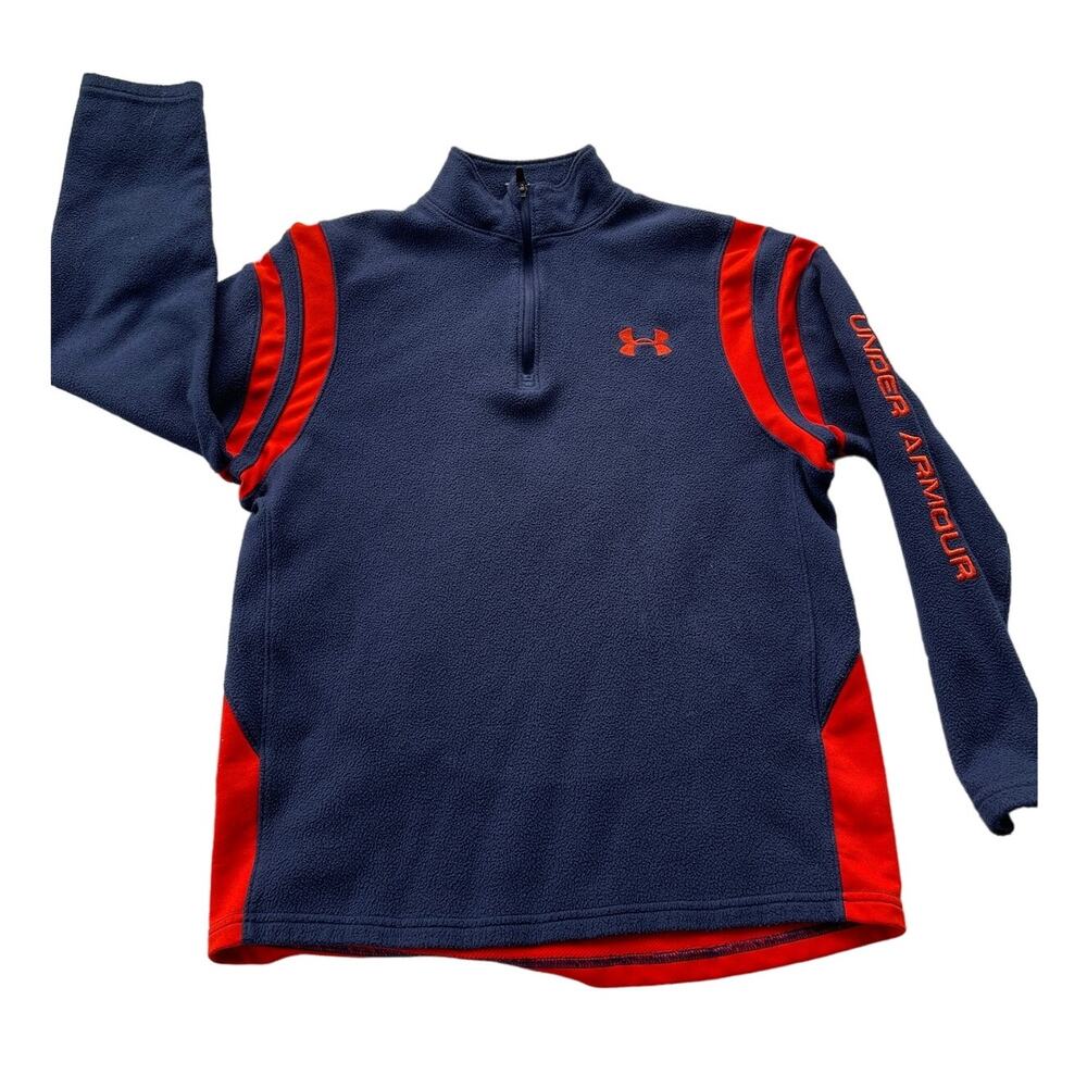 Under Armour Sweater Blue and Orange Youth UNISEX Sz S Gently used